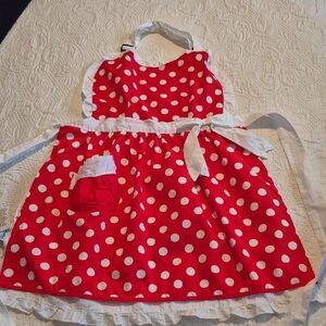Disney Parks Minnie Mouse Kitchen Apron Brand New with Tags NWT one size